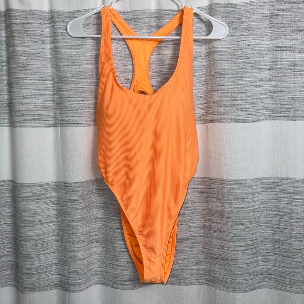 Forever 21 Orange One Piece Swimsuit